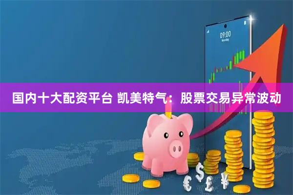 国内十大配资平台 凯美特气：股票交易异常波动