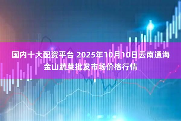 国内十大配资平台 2025年10月10日云南通海金山蔬菜批发市场价格行情