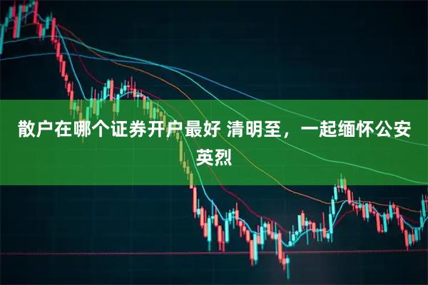 散户在哪个证券开户最好 清明至，一起缅怀公安英烈
